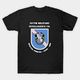 297th Military Intelligence Company - Special Forces (Deep Black) T-Shirt